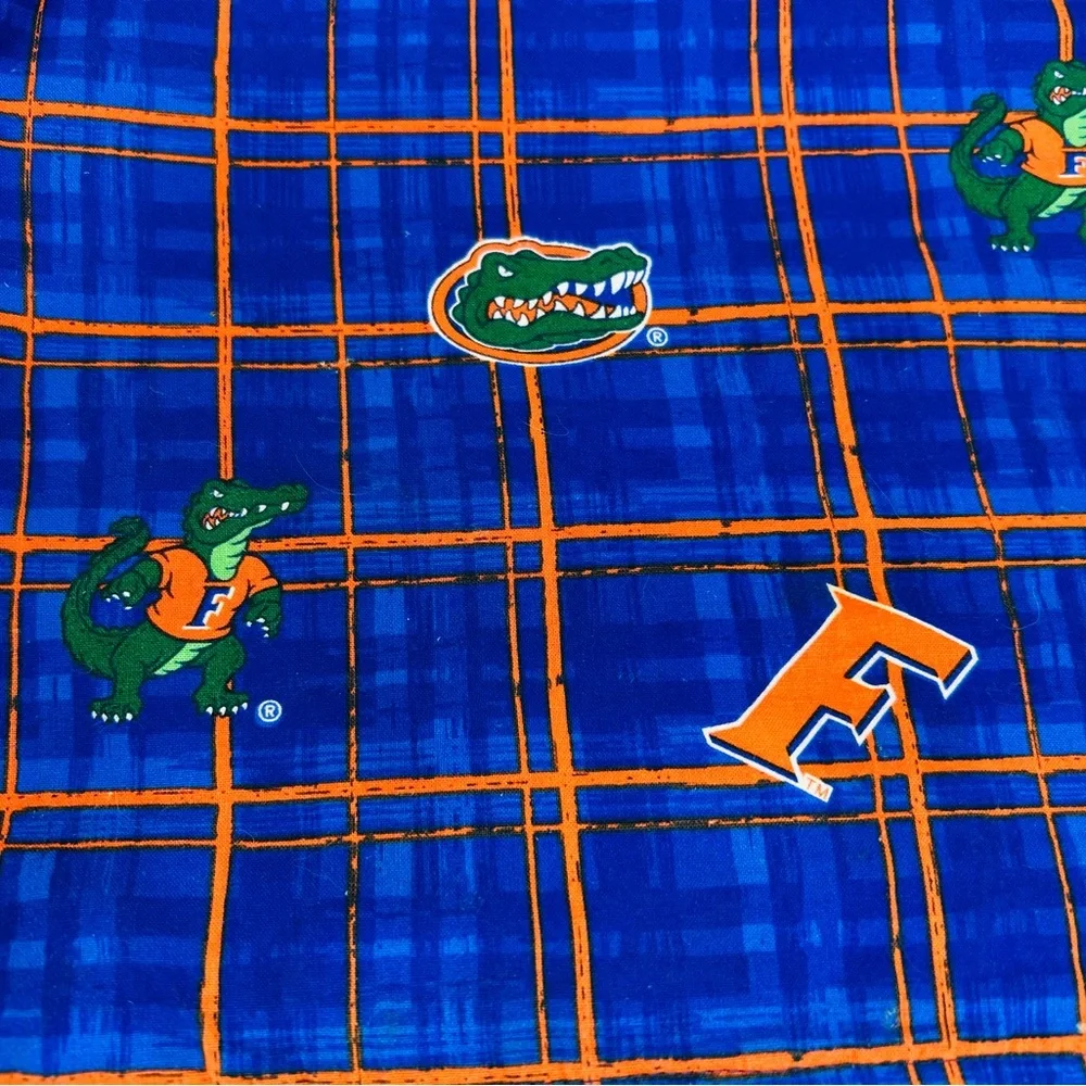NEW Florida Gators Set of 8 Cotton Placemats, Handmade, Reversible Double Sided